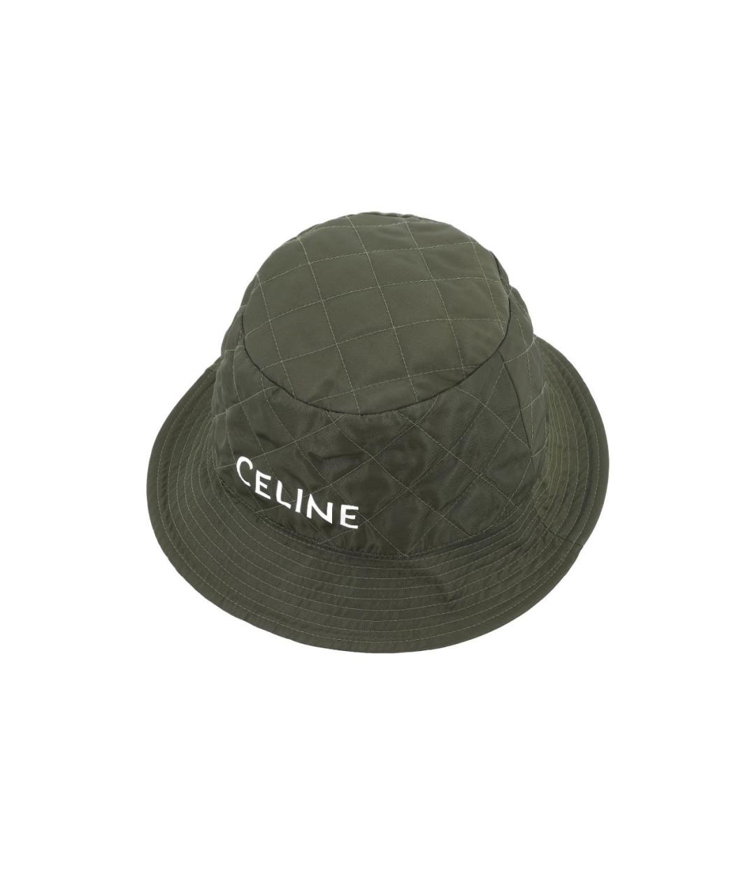 CELINE PRE-OWNED Хаки панама, фото 4
