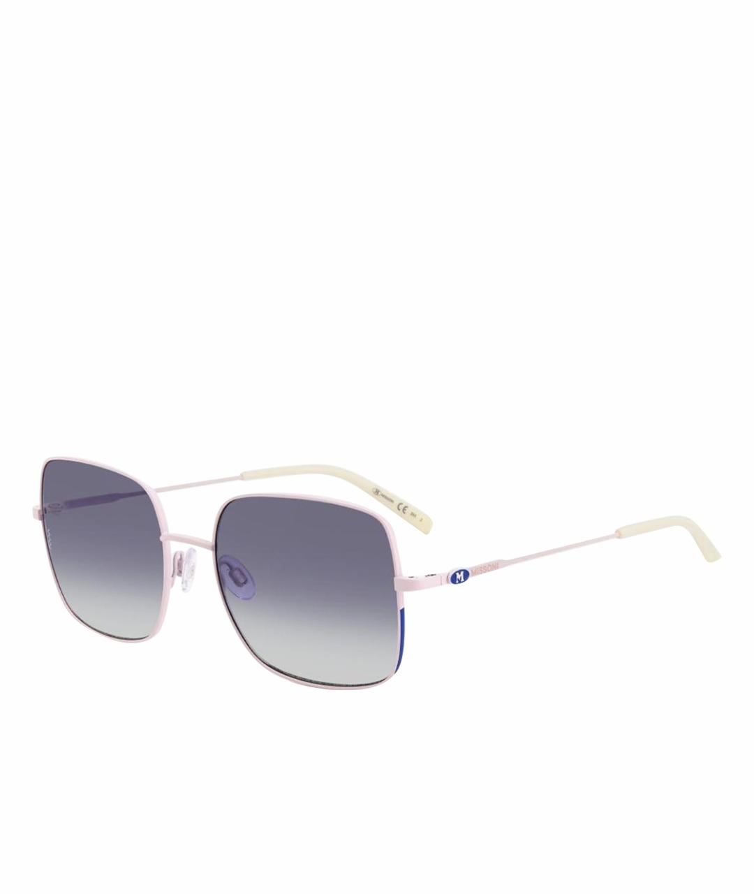 M MISSONI Розовые металлические солнцезащитные очки, фото 1