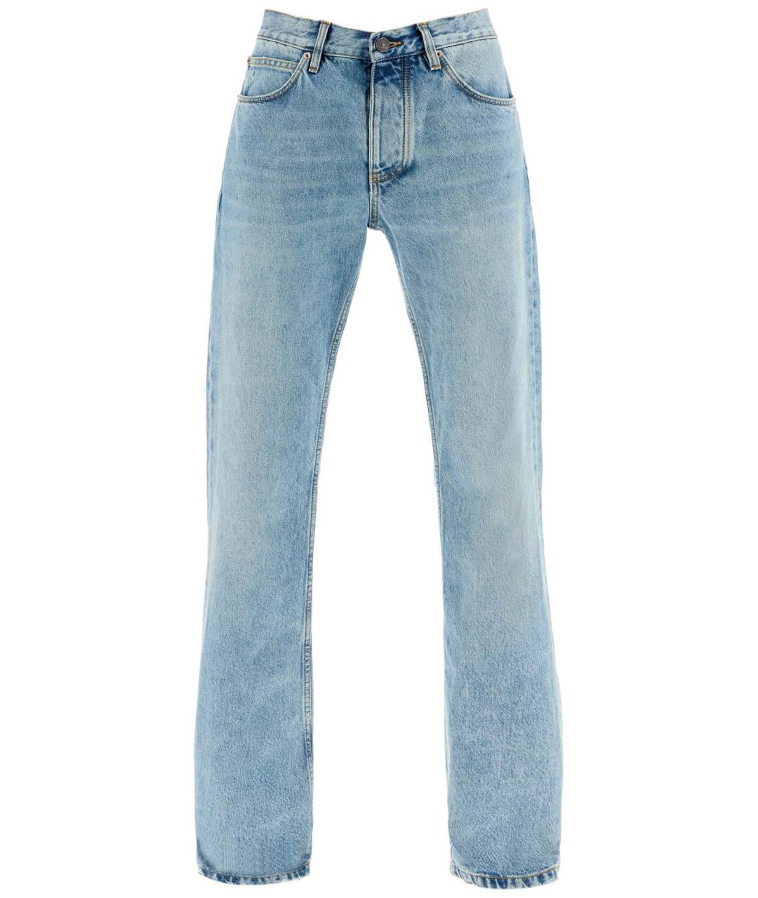 BALENCIAGA Голубые прямые джинсы, фото 2