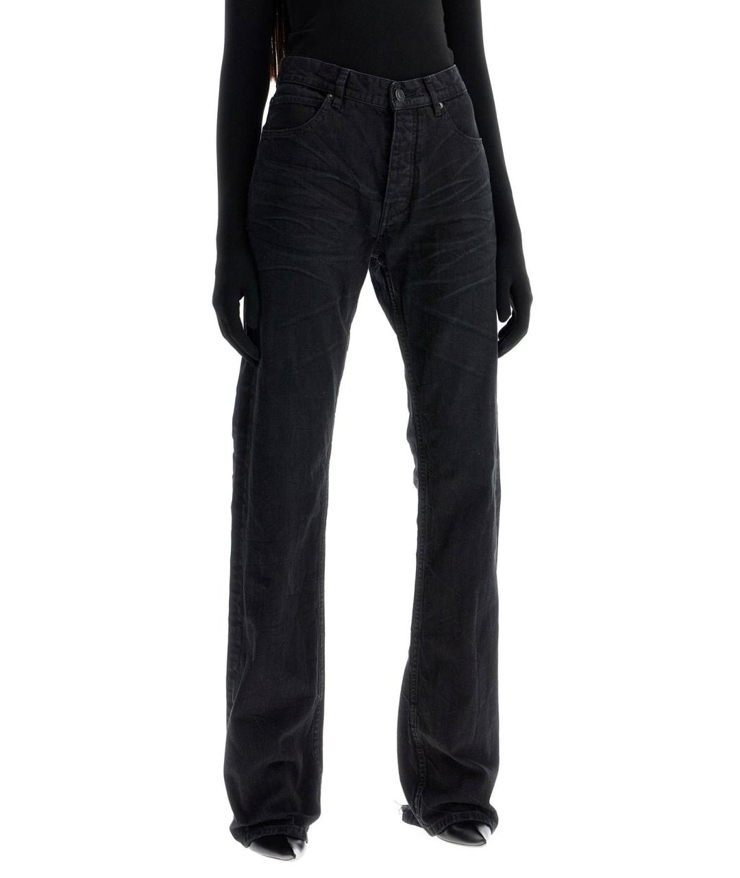 BALENCIAGA Черные прямые джинсы, фото 4
