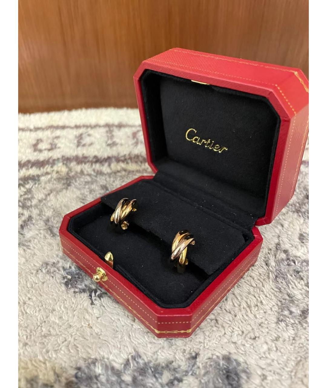 CARTIER Золотые серьги из желтого золота, фото 8