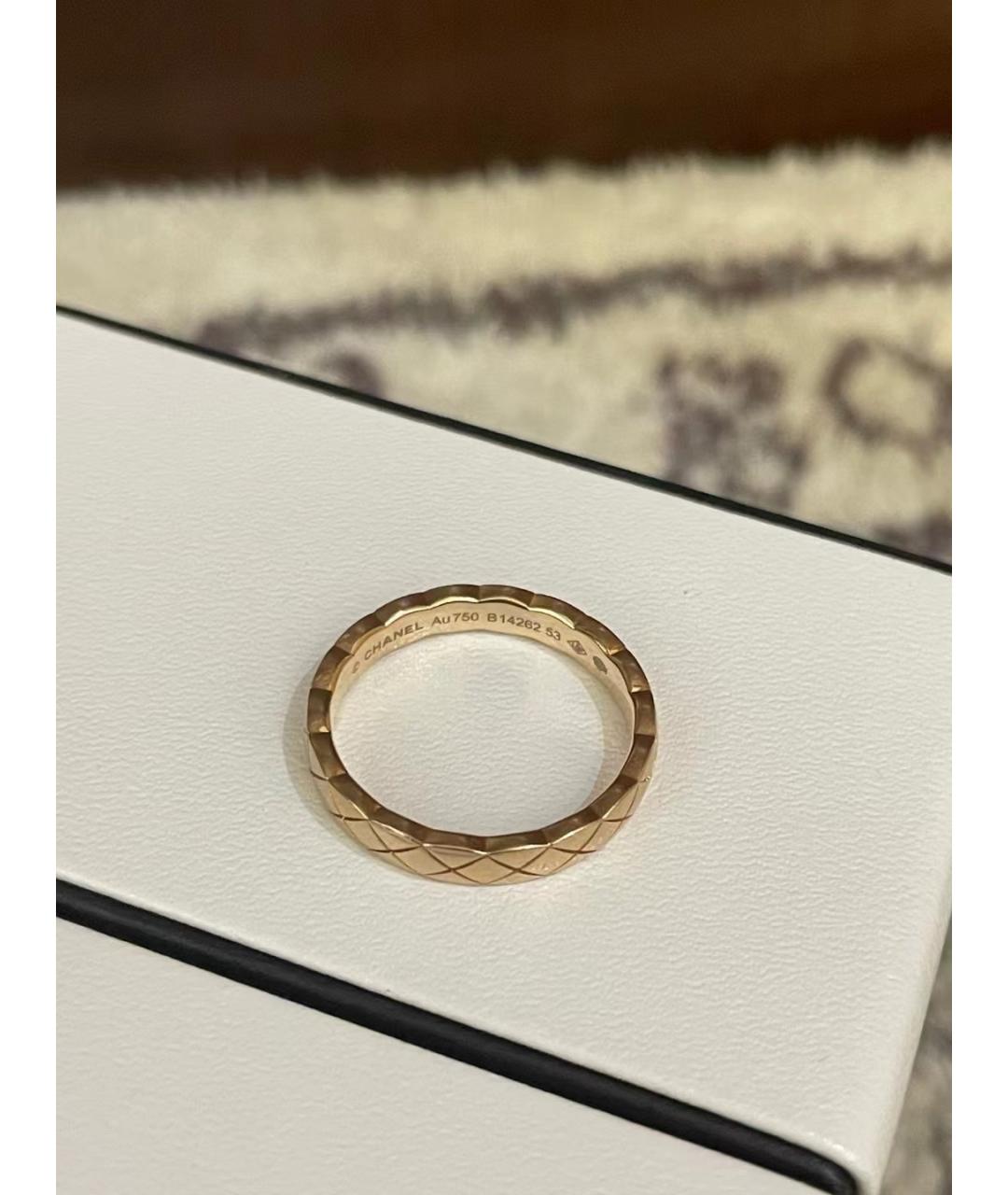 CHANEL PRE-OWNED Золотое кольцо из розового золота, фото 8