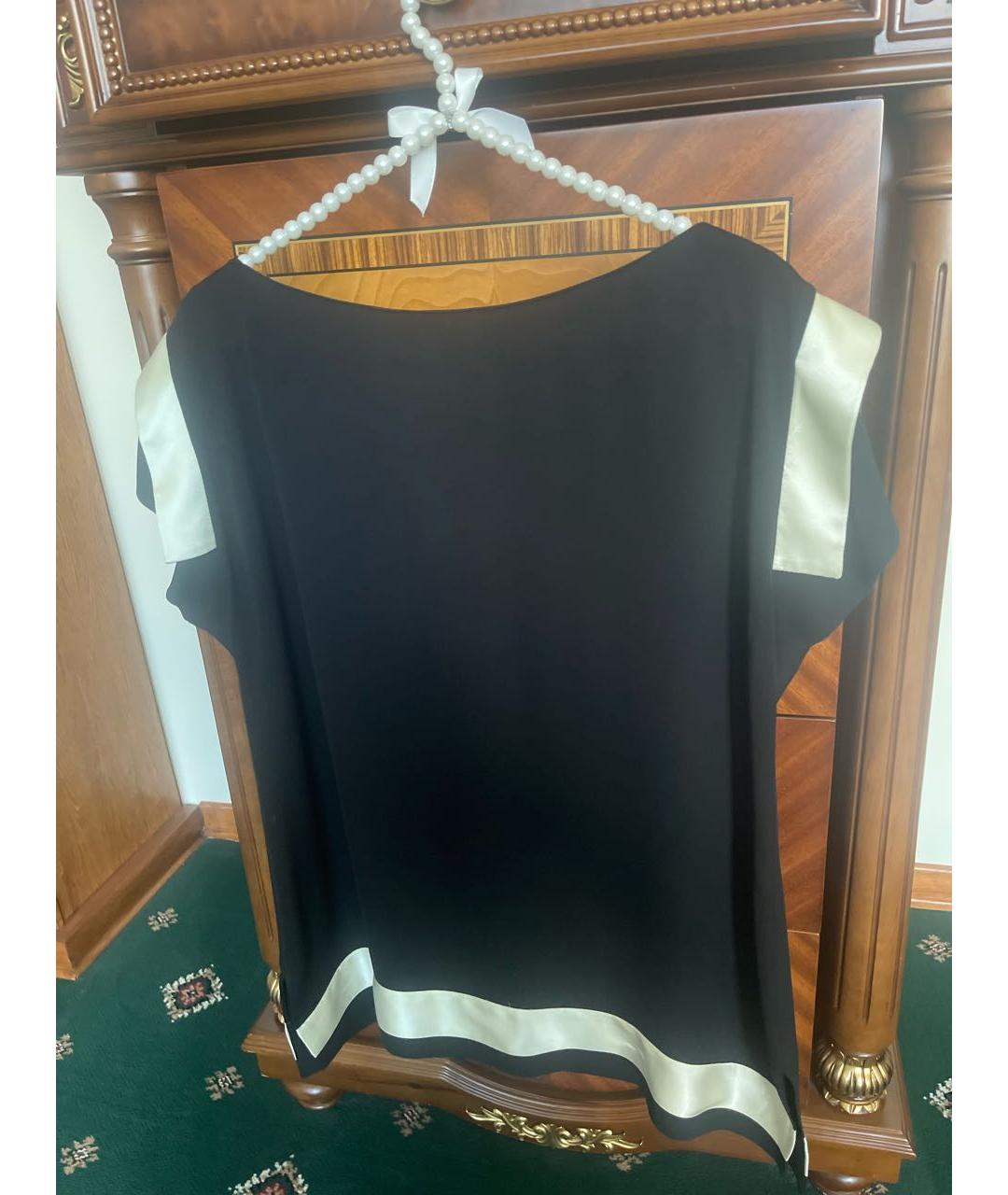 CHANEL PRE-OWNED Черная шелковая блузы, фото 2