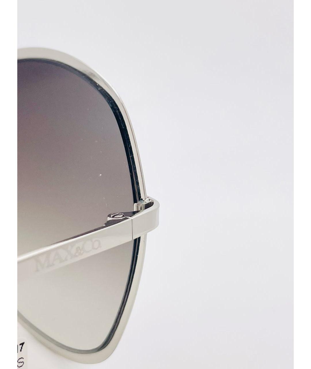 MAX&CO Бордовые металлические солнцезащитные очки, фото 8