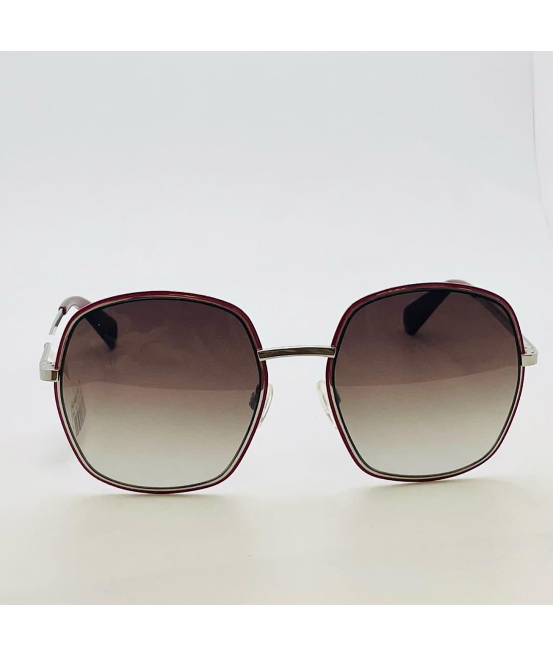 MAX&CO Бордовые металлические солнцезащитные очки, фото 6