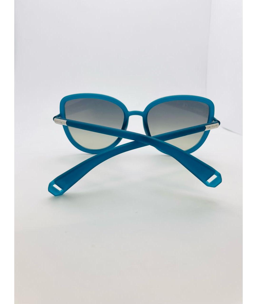 MAX&CO Бирюзовые пластиковые солнцезащитные очки, фото 4