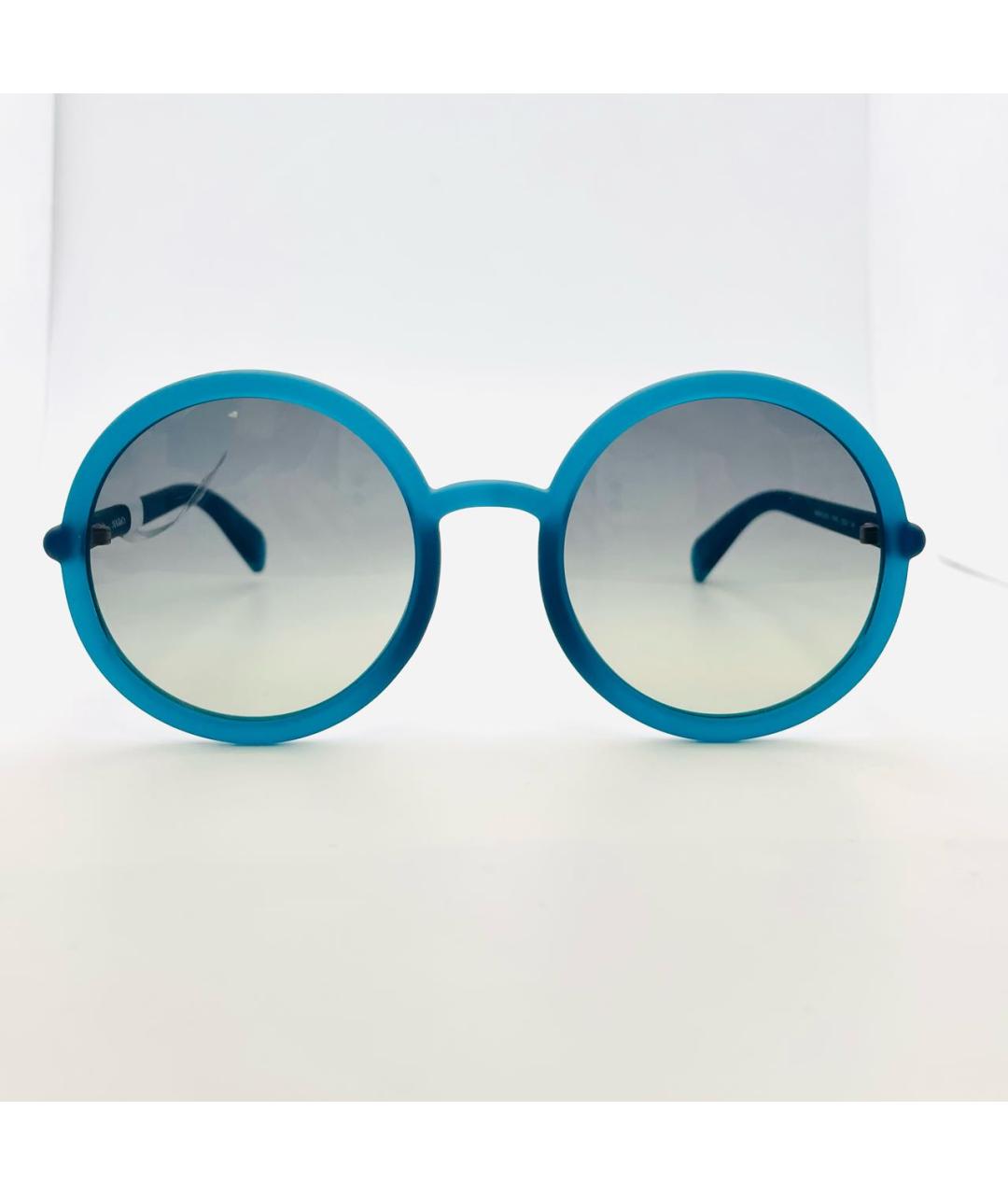 MAX&CO Бирюзовые пластиковые солнцезащитные очки, фото 8