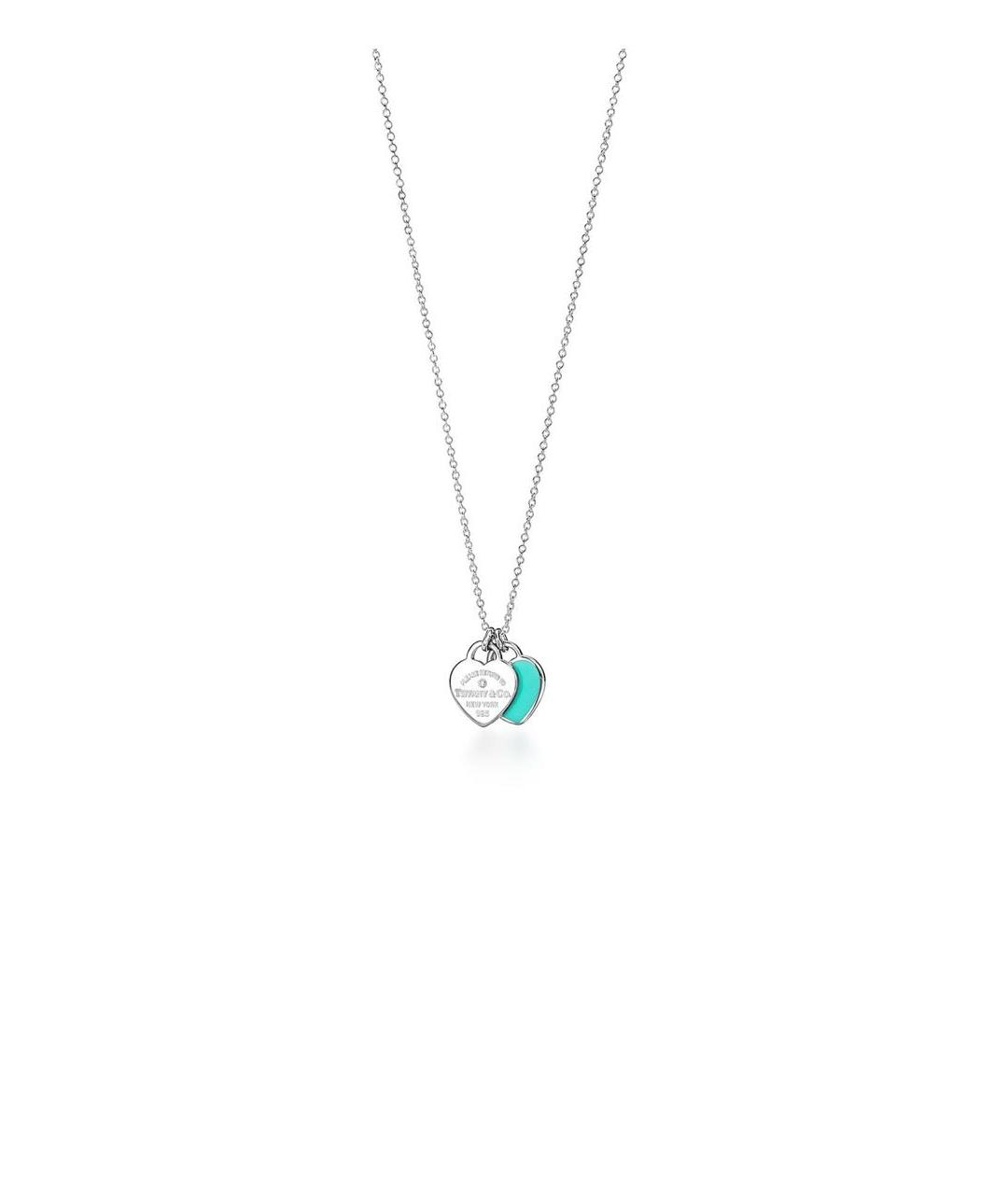 TIFFANY&CO Бирюзовая серебряная подвеска, фото 1