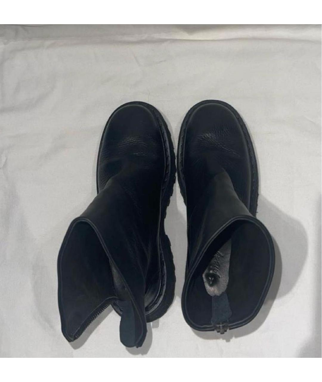 MARSELL Черные кожаные ботинки, фото 6