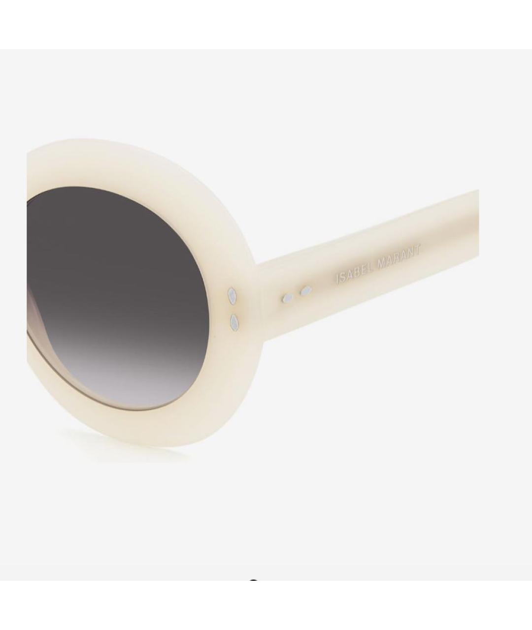 ISABEL MARANT Белые пластиковые солнцезащитные очки, фото 3