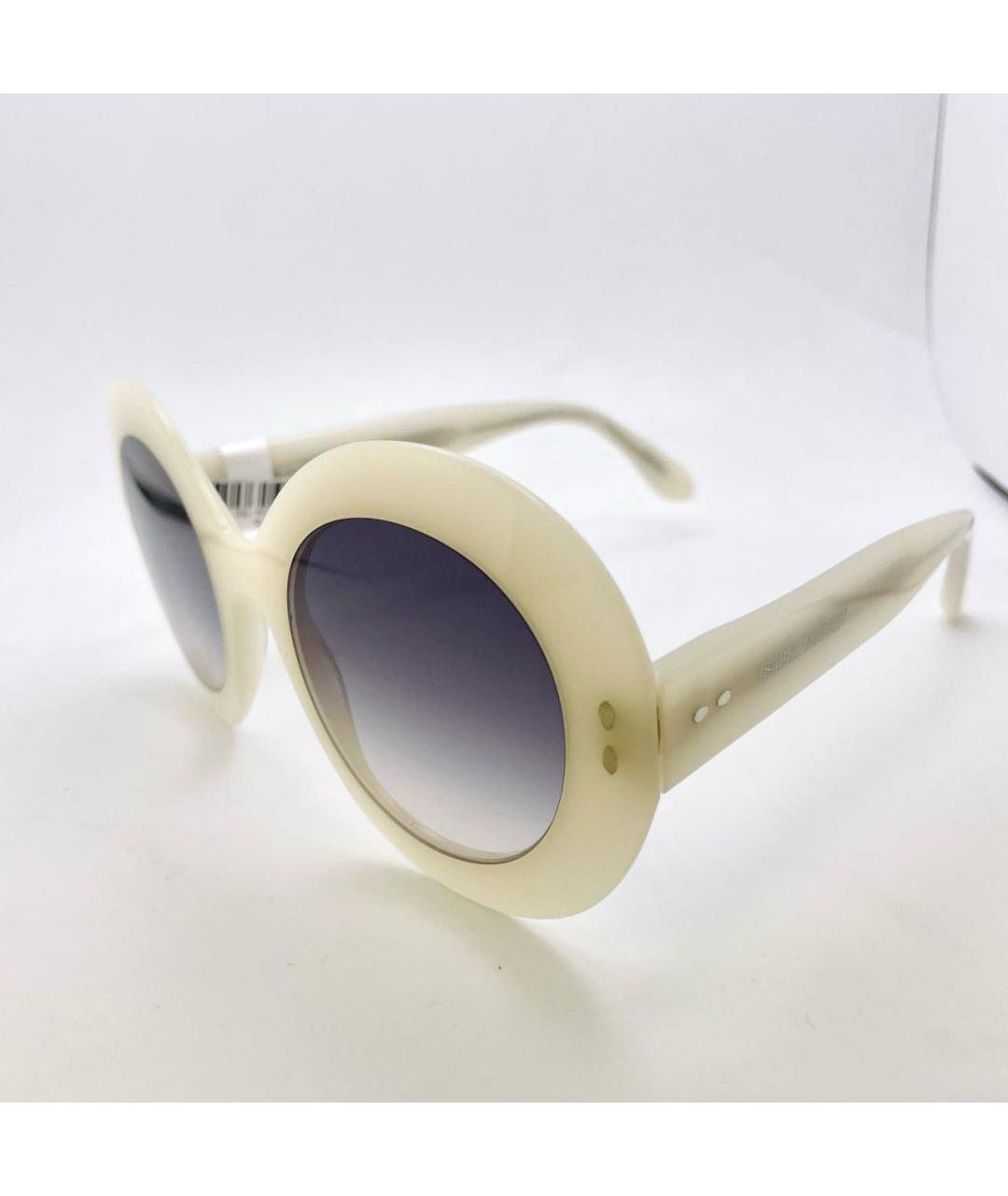 ISABEL MARANT Белые пластиковые солнцезащитные очки, фото 5