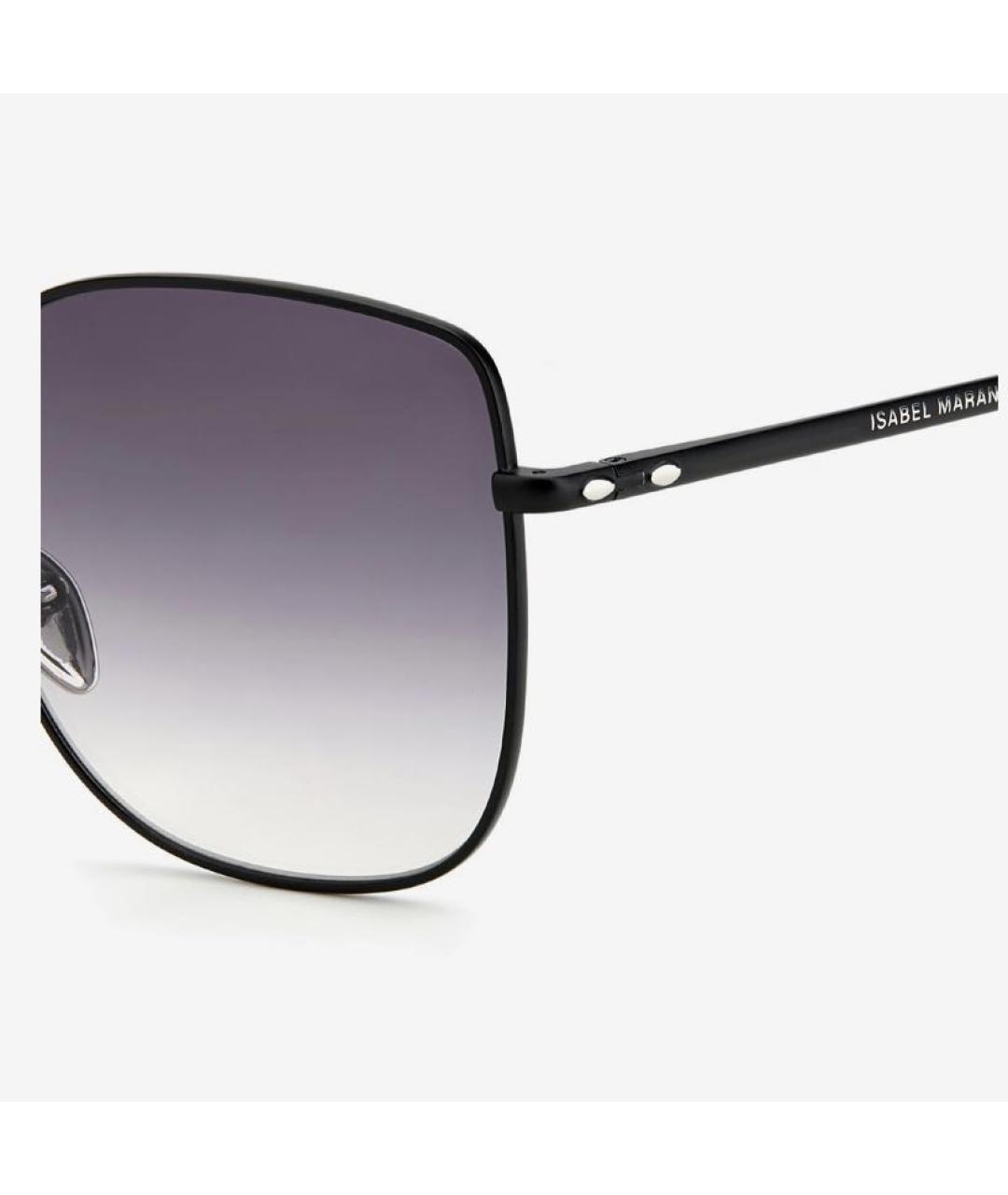 ISABEL MARANT Черные металлические солнцезащитные очки, фото 3
