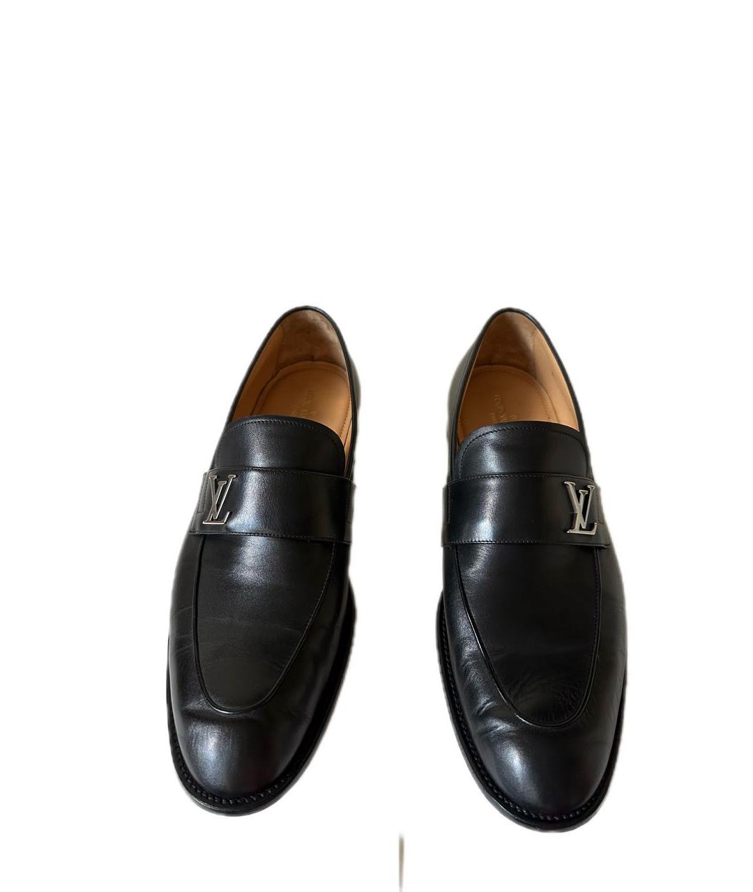 LOUIS VUITTON Черные кожаные туфли, фото 2