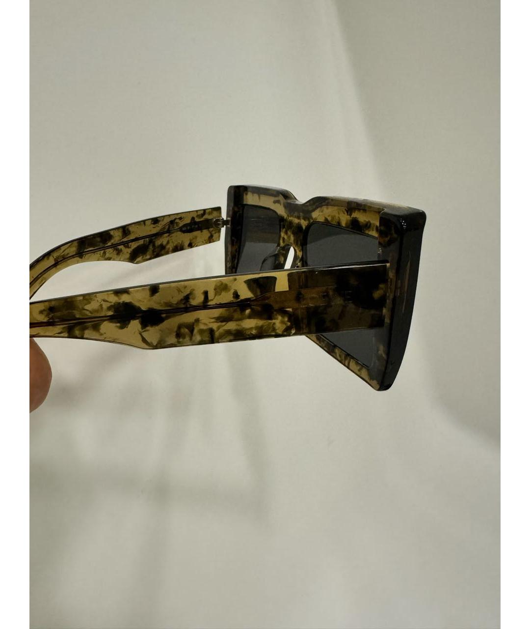 LOEWE Хаки пластиковые солнцезащитные очки, фото 6