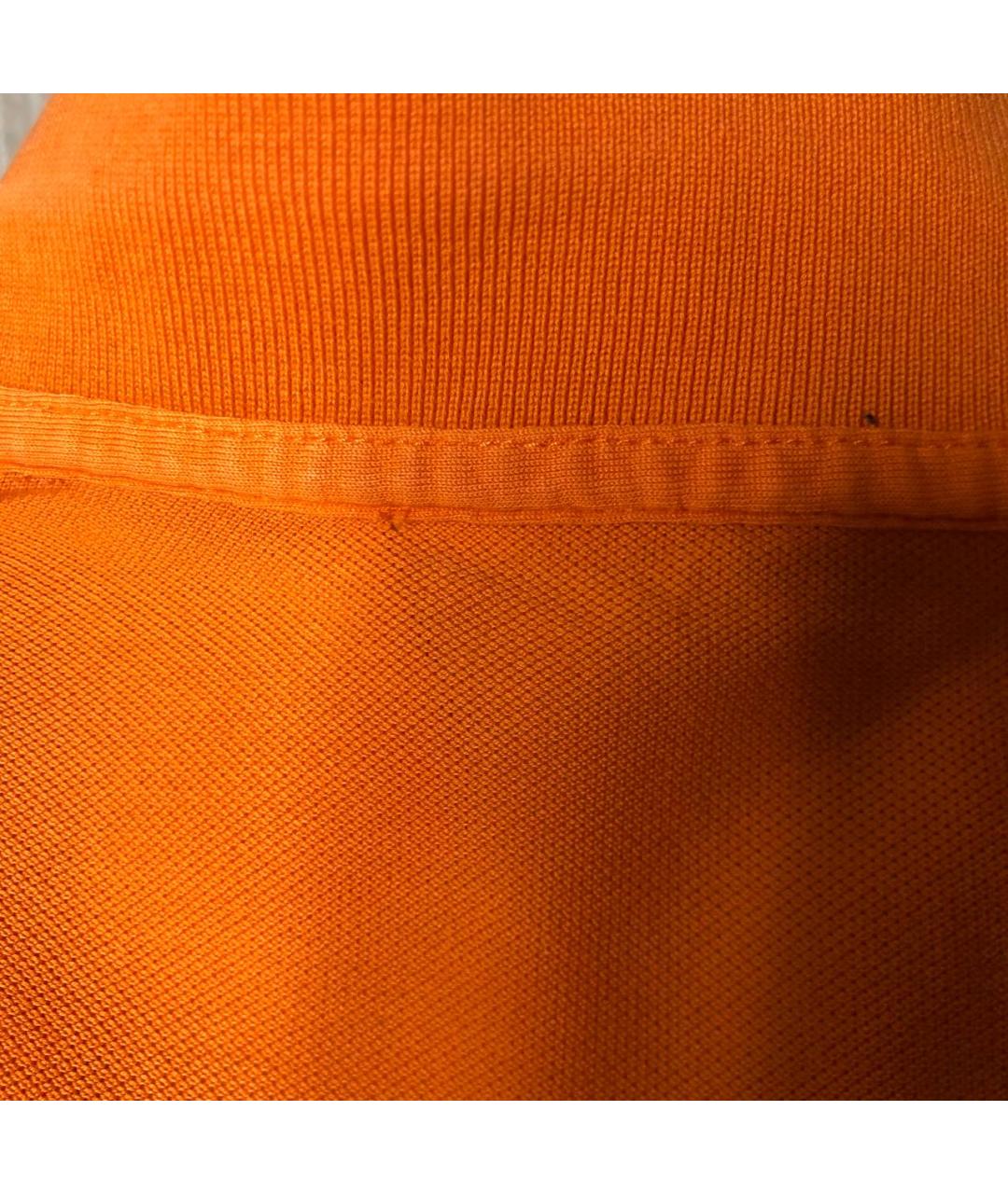 POLO RALPH LAUREN Оранжевая хлопковая футболка, фото 6