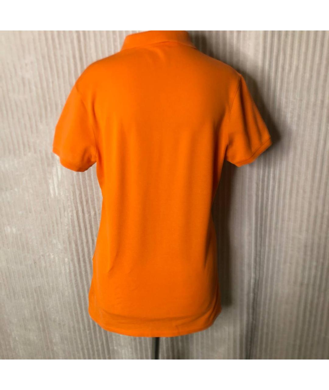 POLO RALPH LAUREN Оранжевая хлопковая футболка, фото 2