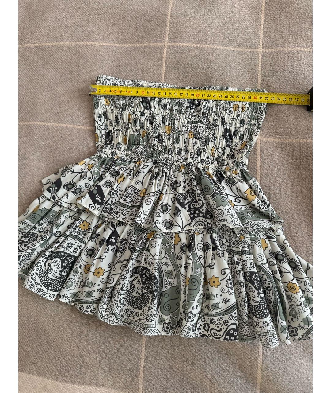 ISABEL MARANT ETOILE Мульти хлопковая юбка мини, фото 6