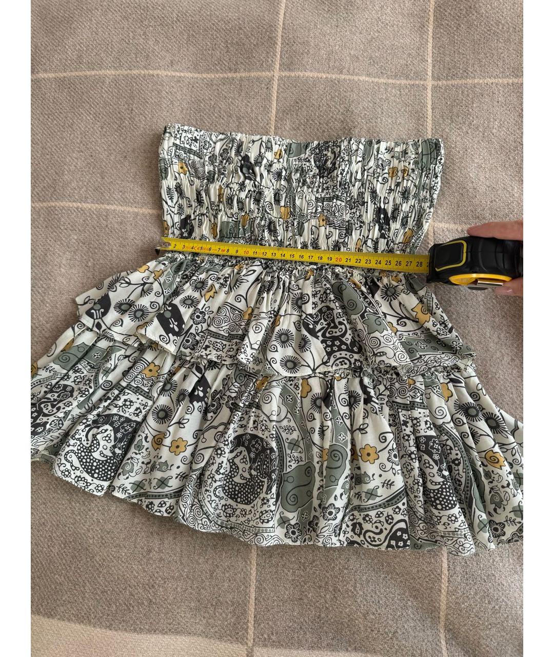 ISABEL MARANT ETOILE Мульти хлопковая юбка мини, фото 5