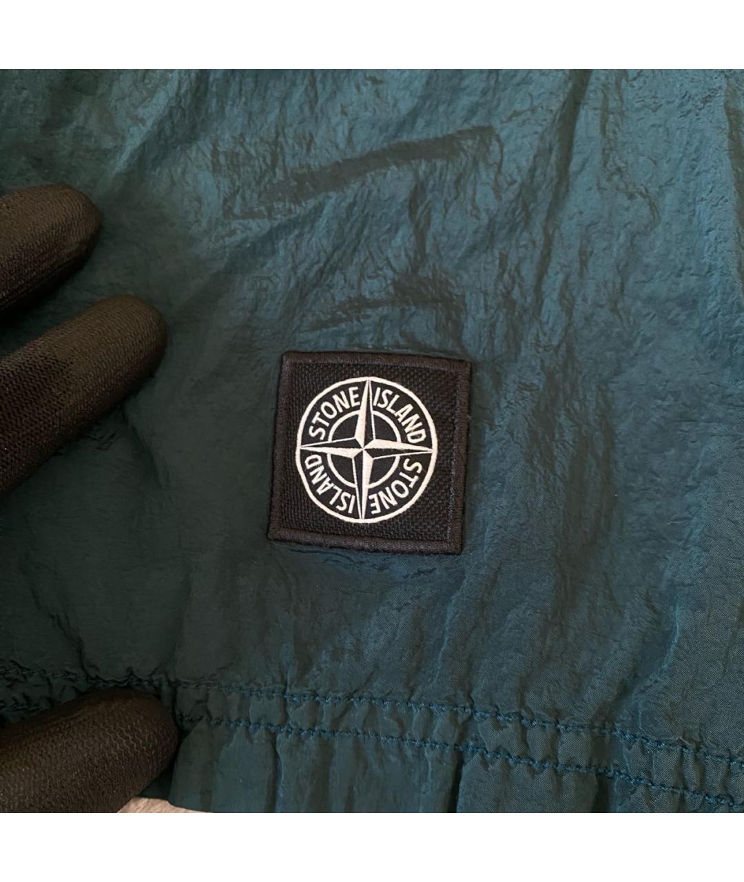 STONE ISLAND Зеленые шорты, фото 7