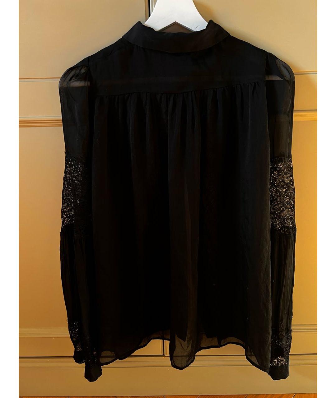 JUST CAVALLI Черная кружевная блузы, фото 2