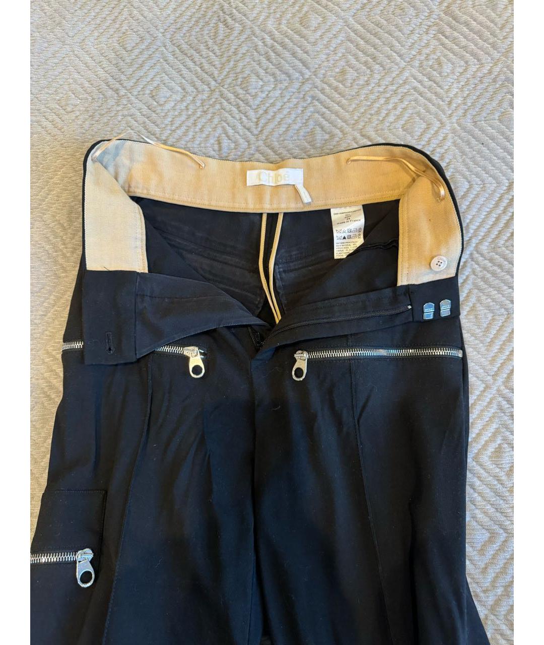 CHLOE Черные брюки широкие, фото 3