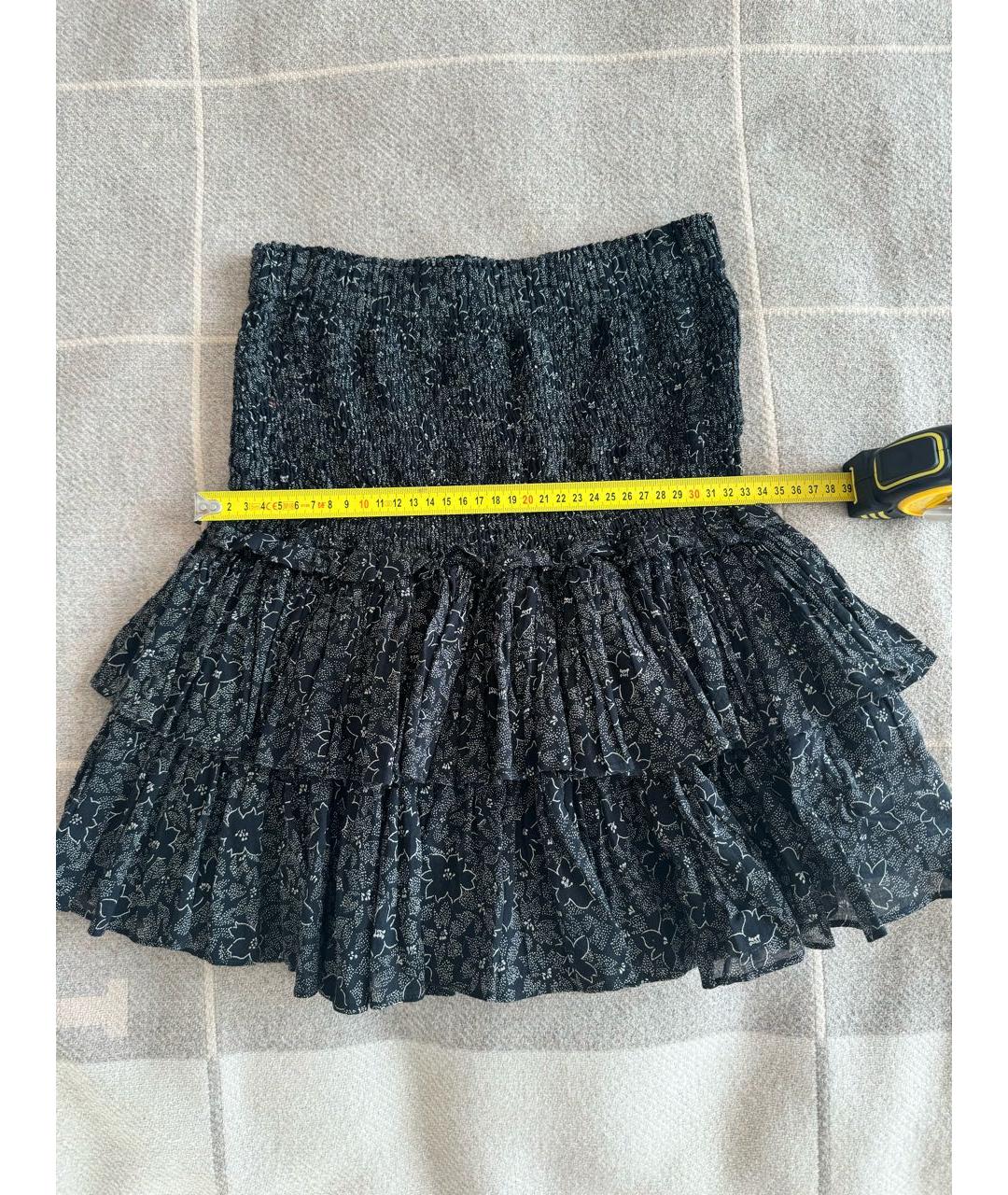 ISABEL MARANT ETOILE Черная хлопковая юбка мини, фото 3