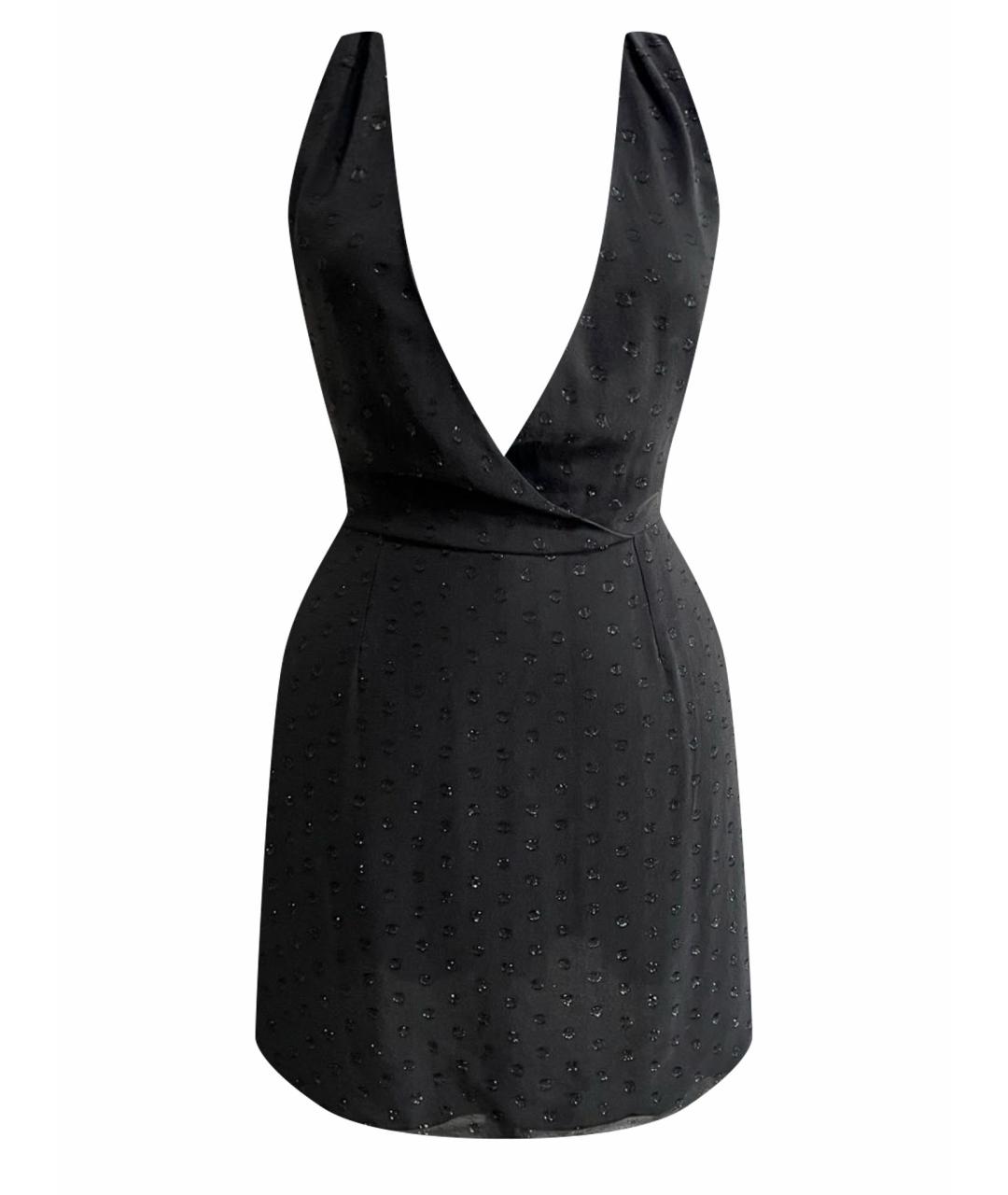 SAINT LAURENT Черное шелковое вечернее платье, фото 1