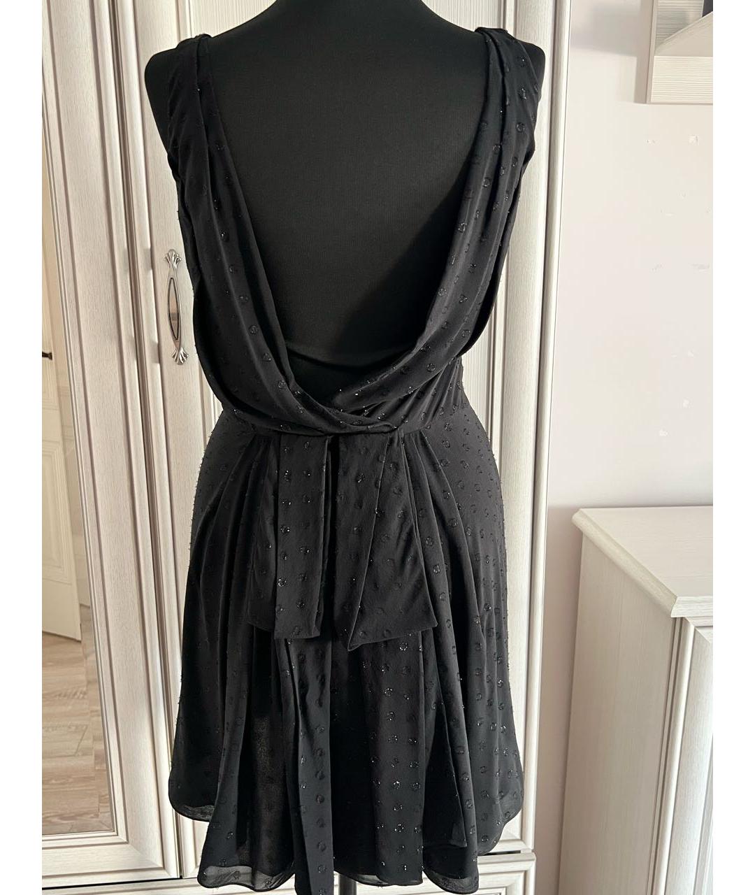 SAINT LAURENT Черное шелковое вечернее платье, фото 3