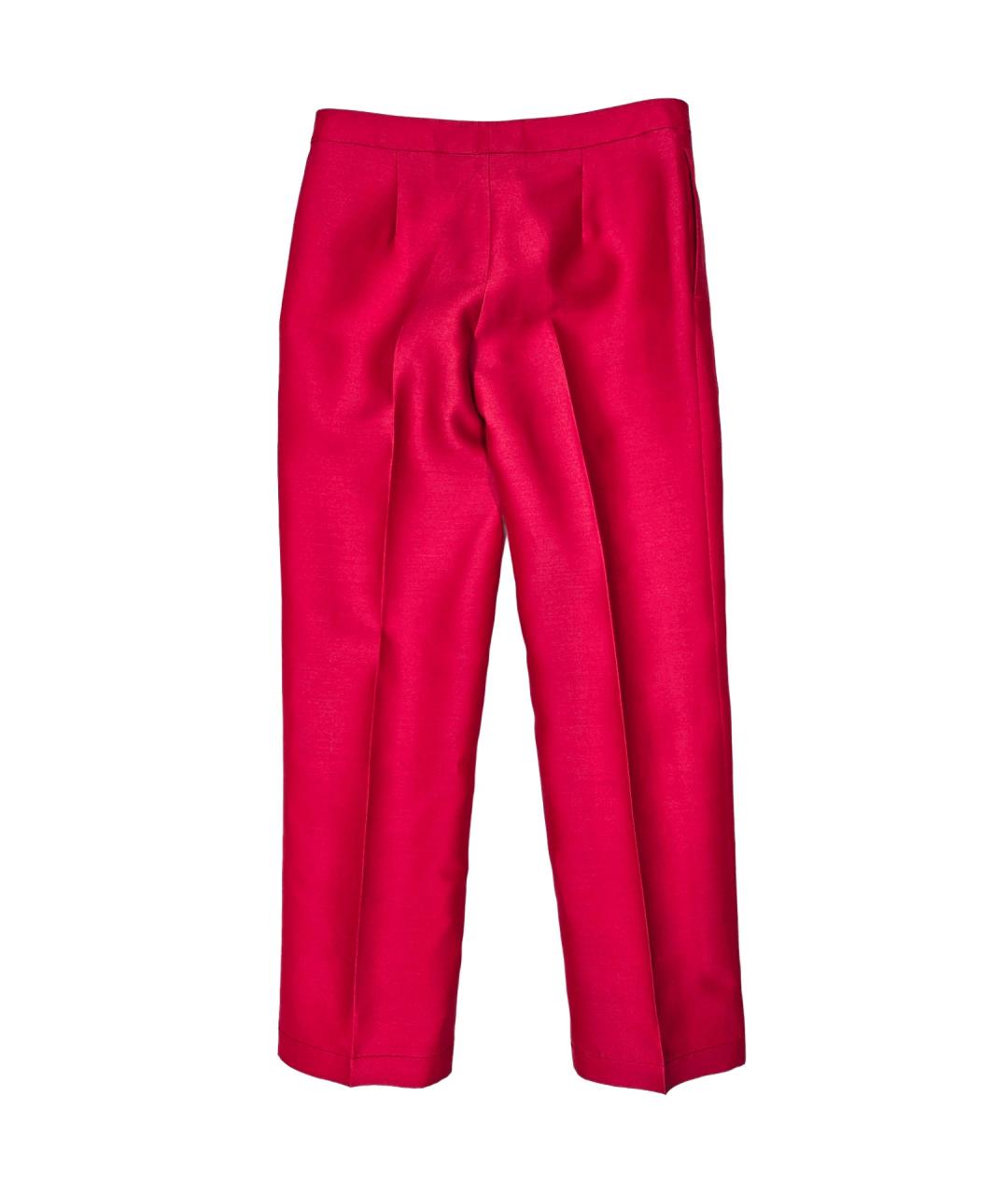 DSQUARED2 Розовые шерстяные прямые брюки, фото 2