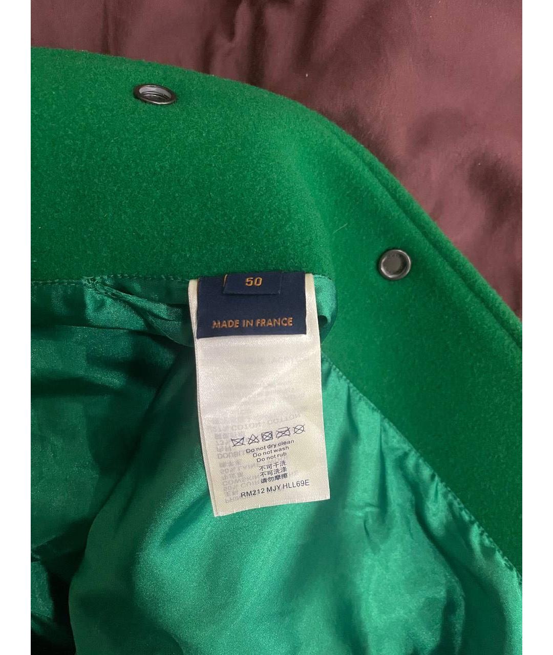 LOUIS VUITTON Зеленая шерстяная куртка, фото 8