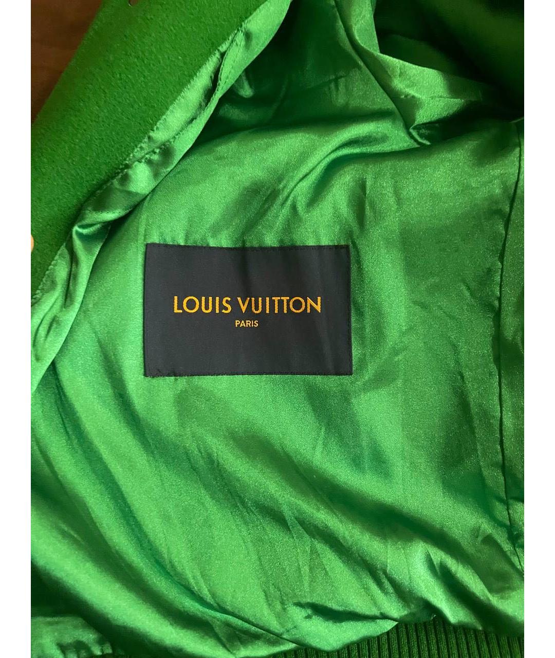 LOUIS VUITTON Зеленая шерстяная куртка, фото 7
