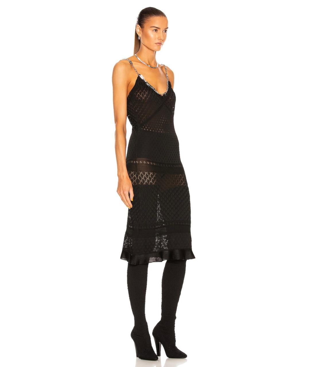 PACO RABANNE Черное коктейльное платье, фото 3