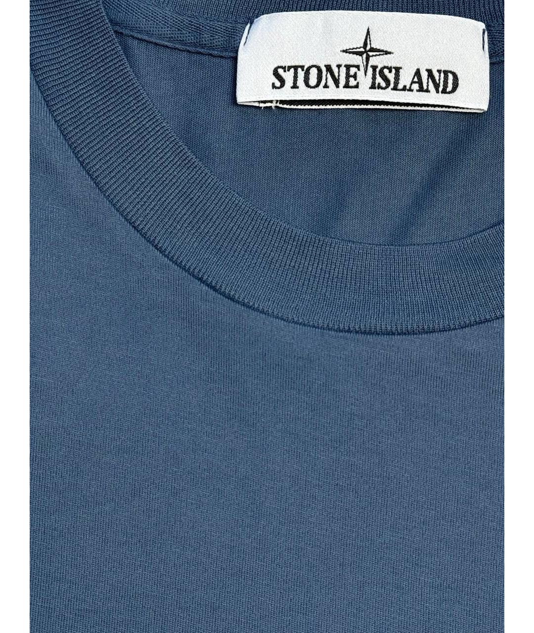 STONE ISLAND Хлопковая футболка, фото 4
