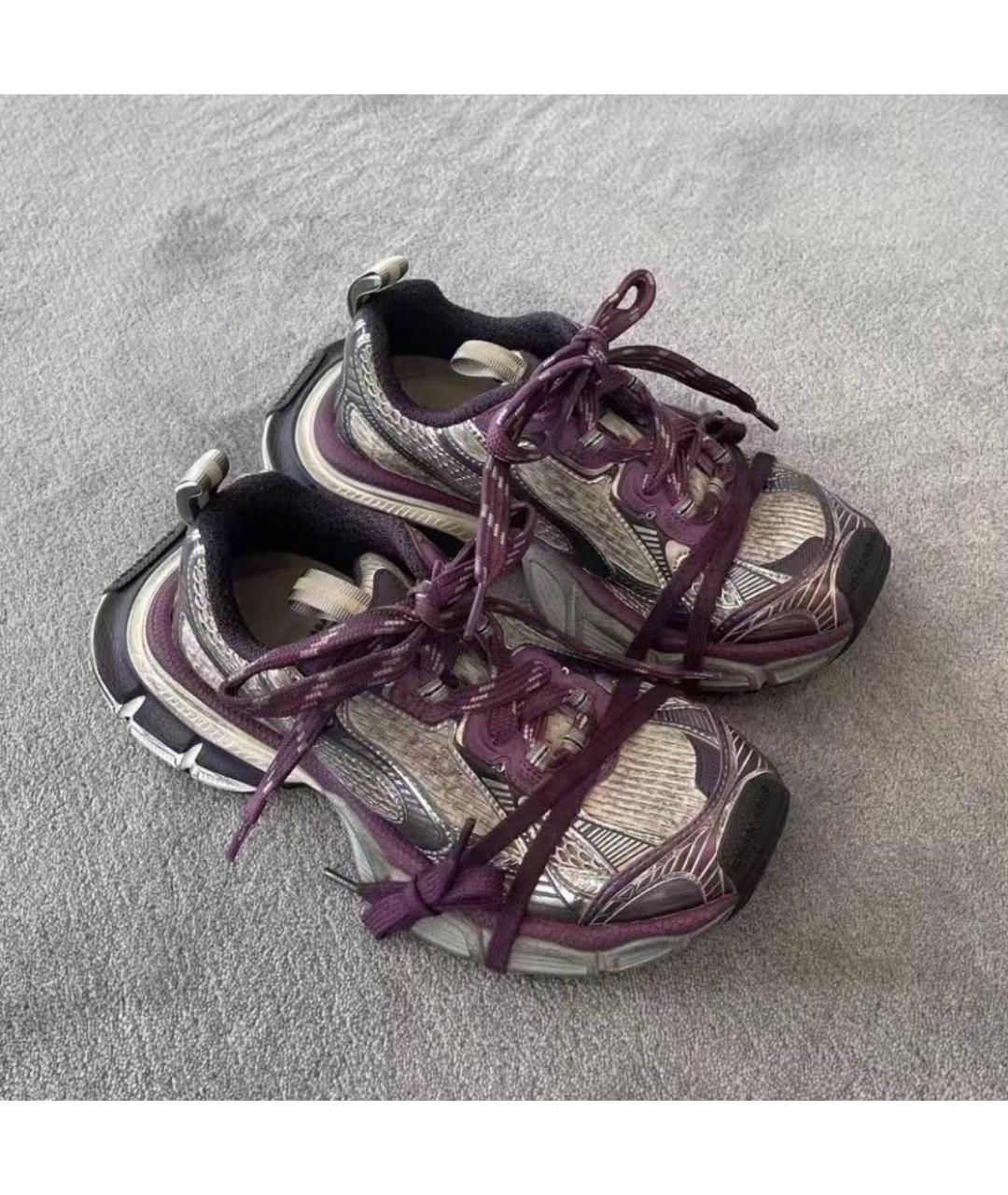 BALENCIAGA Фиолетовые текстильные кроссовки, фото 5