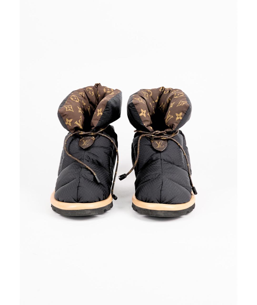 LOUIS VUITTON PRE-OWNED Черные текстильные ботинки, фото 2