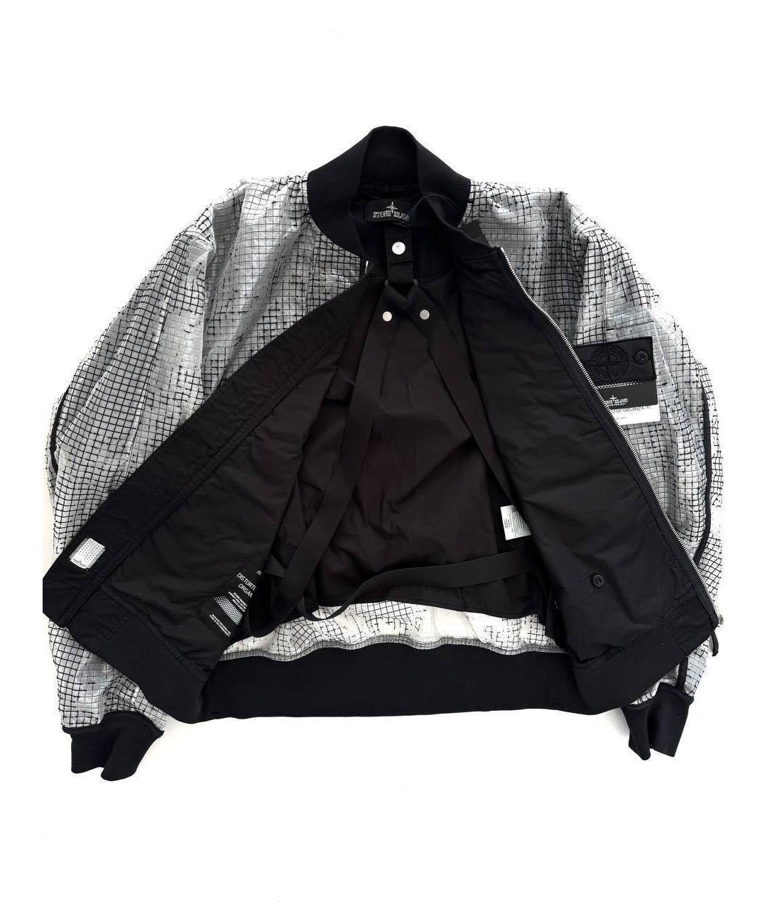 STONE ISLAND Серая хлопковая куртка, фото 2