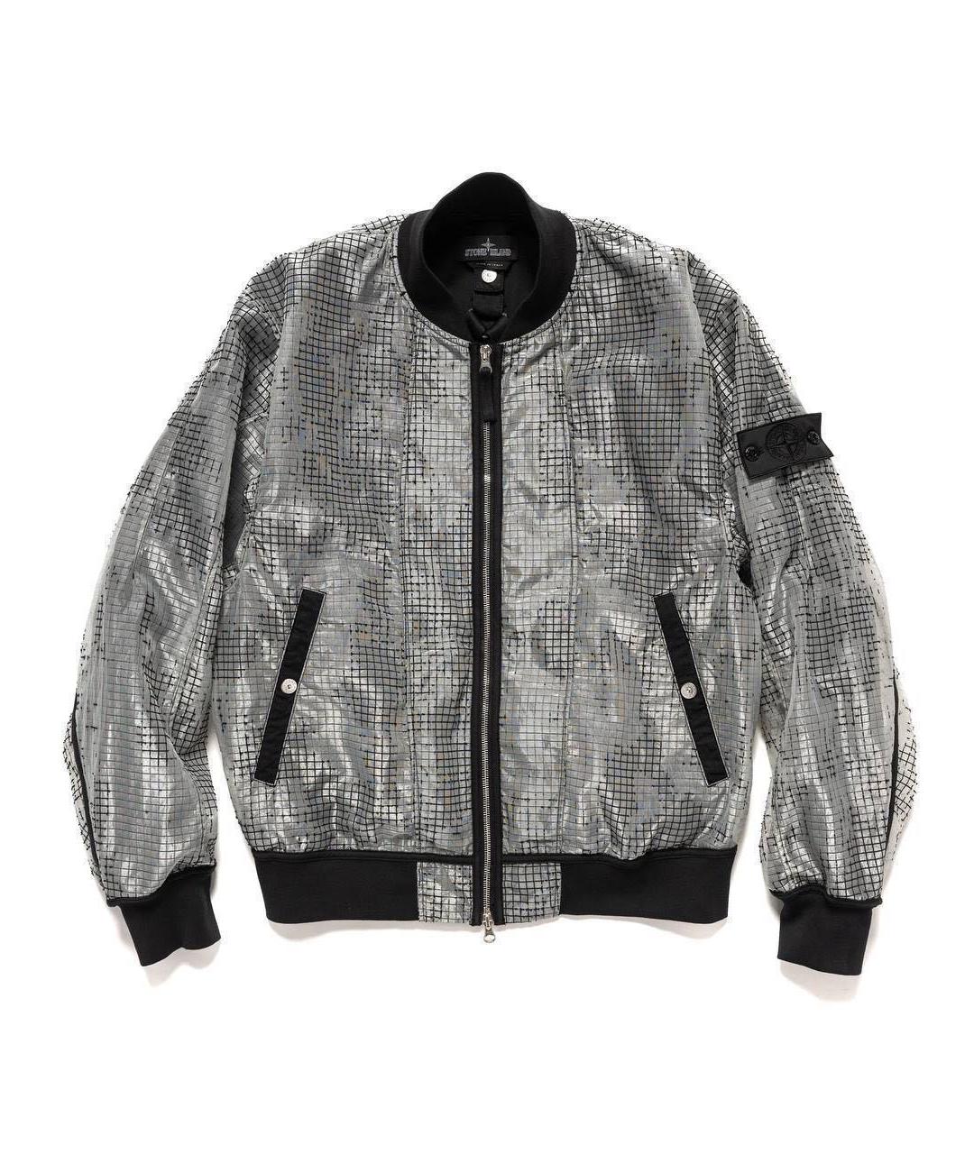 STONE ISLAND Серая хлопковая куртка, фото 6