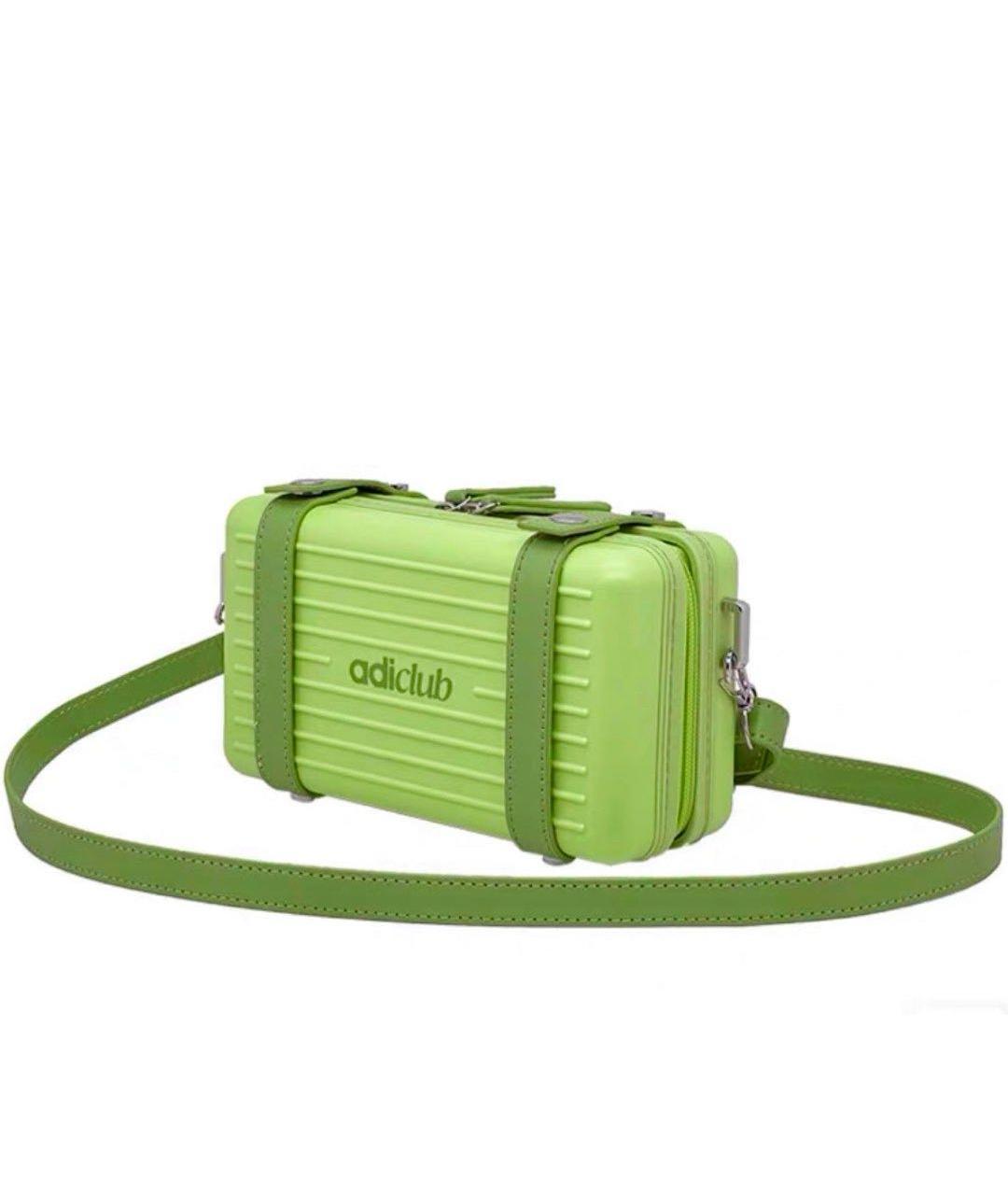 ADIDAS Зеленая кожаная сумка через плечо, фото 1