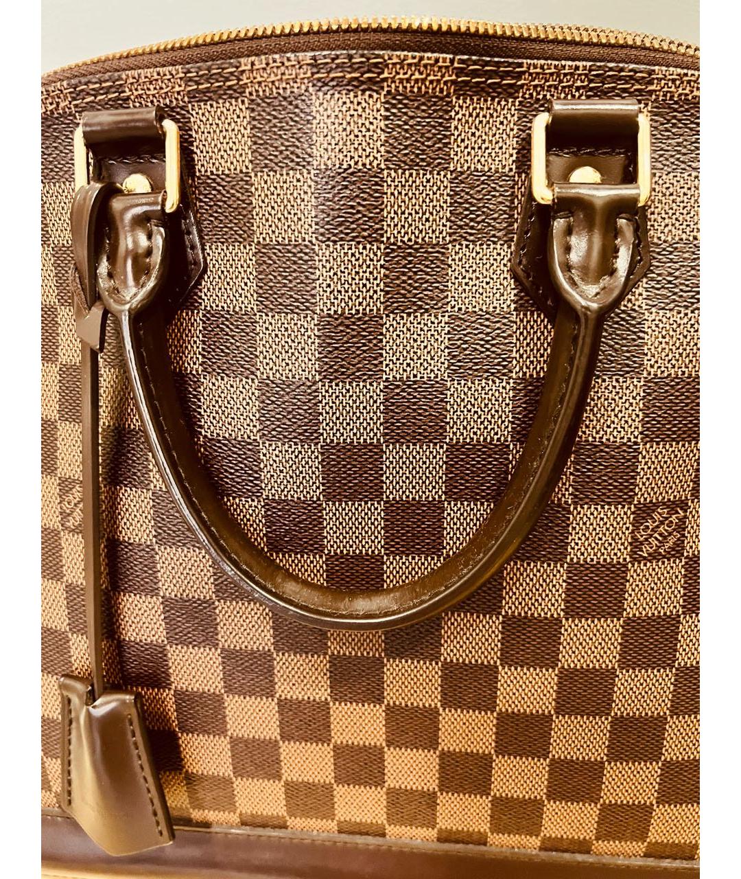 LOUIS VUITTON PRE-OWNED Коричневая сумка тоут, фото 3