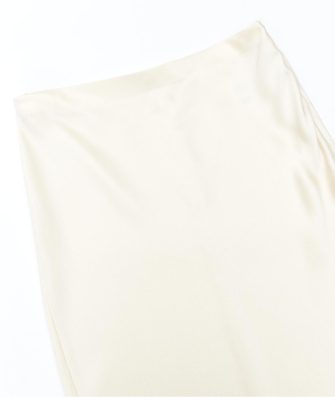 THE ROW Бежевая вискозная юбка миди, фото 3