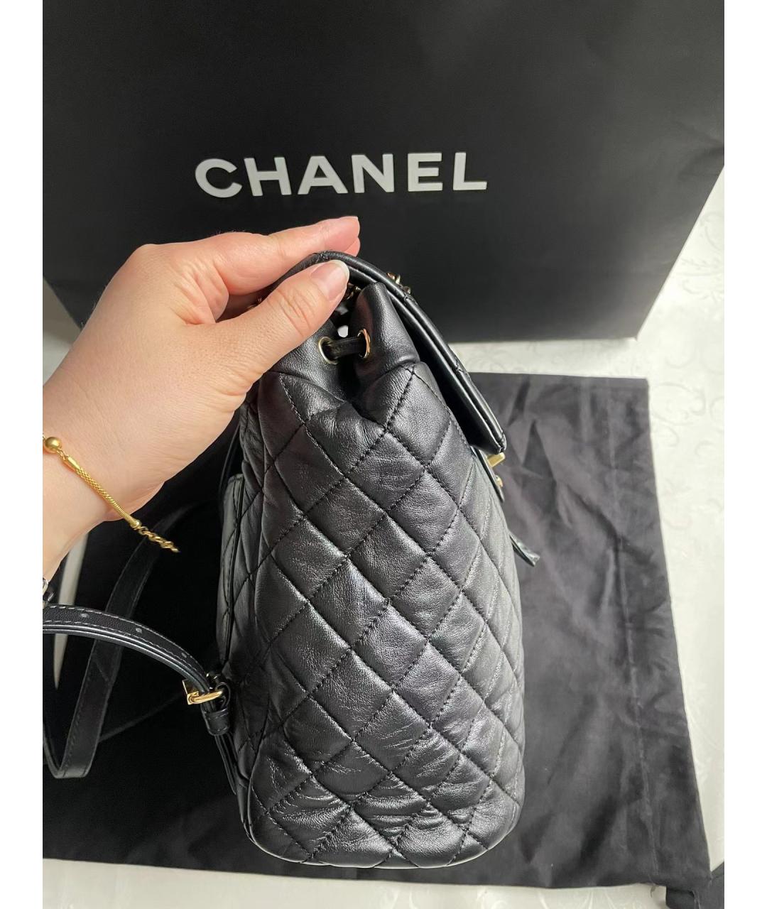 CHANEL PRE-OWNED Черный рюкзак, фото 5