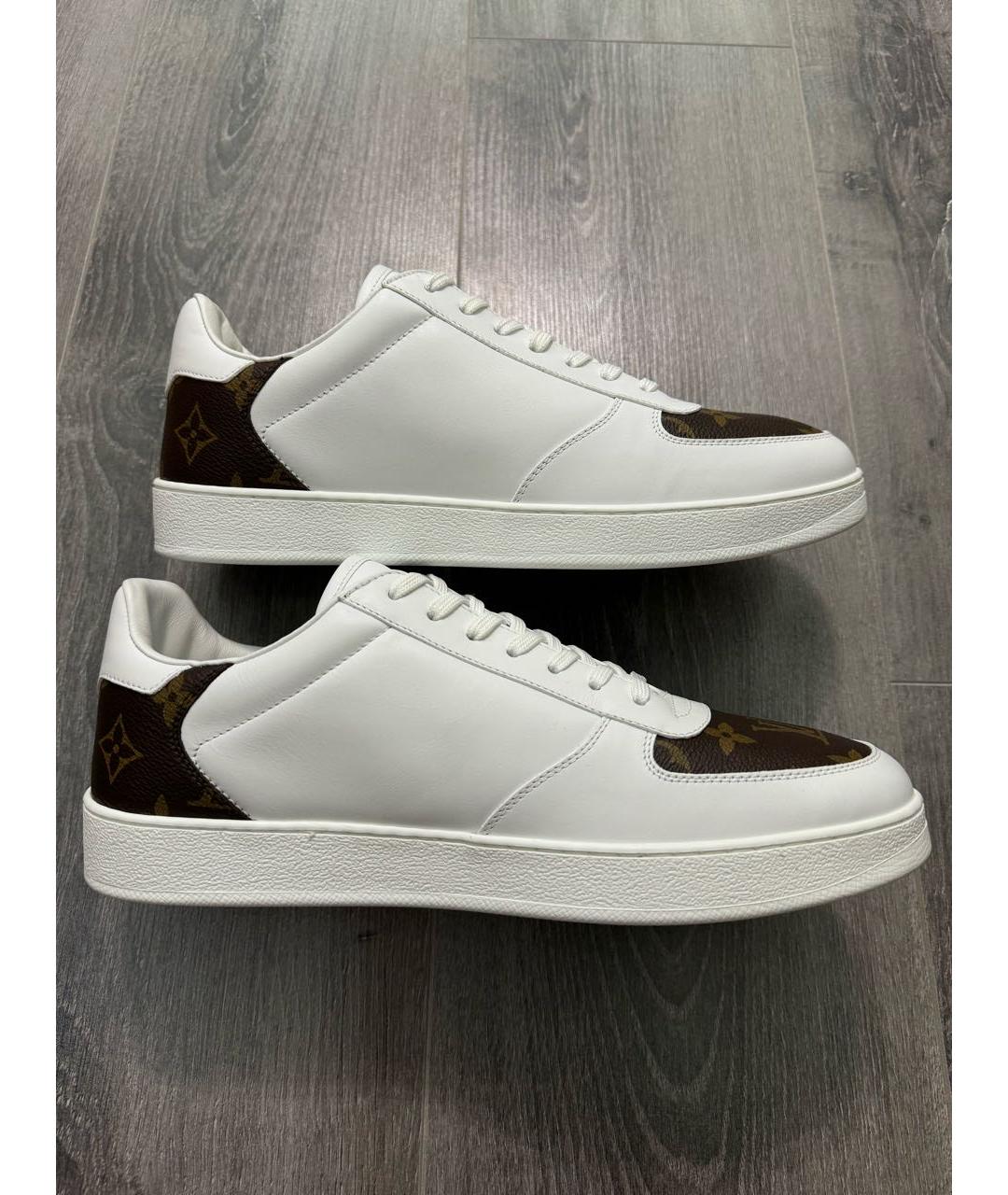 LOUIS VUITTON PRE-OWNED Белые кожаные низкие кроссовки / кеды, фото 9