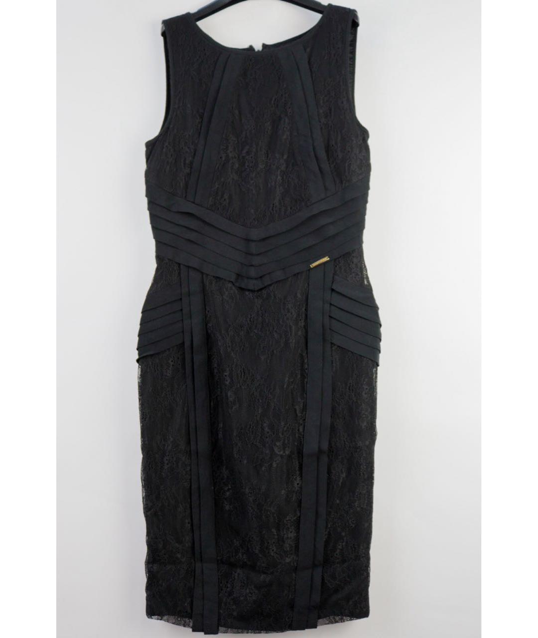 ELISABETTA FRANCHI Черное вискозное повседневное платье, фото 5
