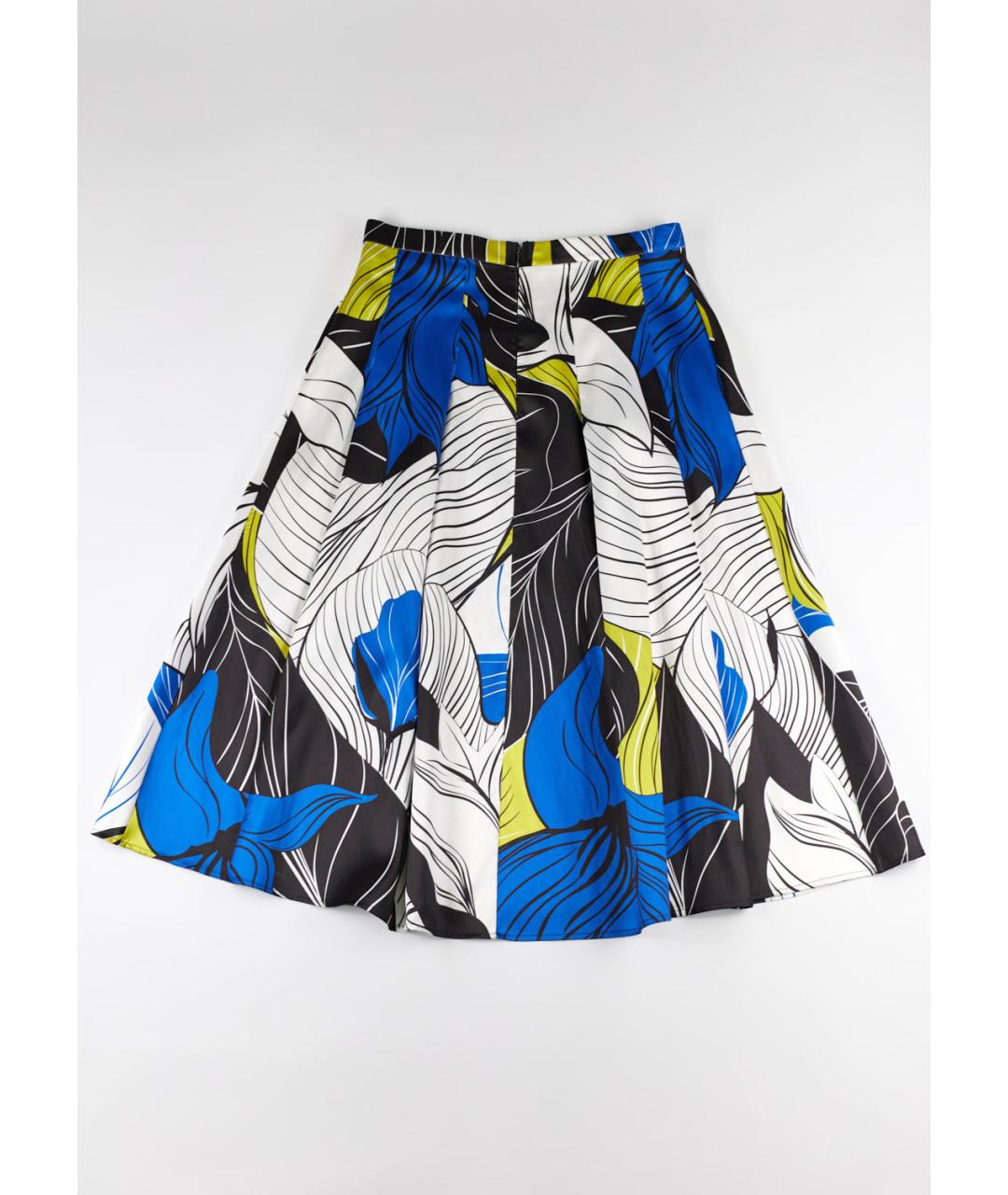 ELIE SAAB Синяя полиэстеровая юбка миди, фото 2