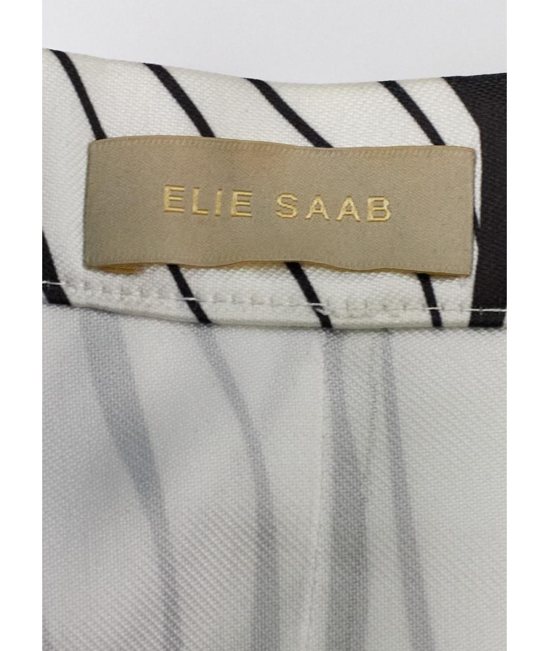 ELIE SAAB Синяя полиэстеровая юбка миди, фото 3