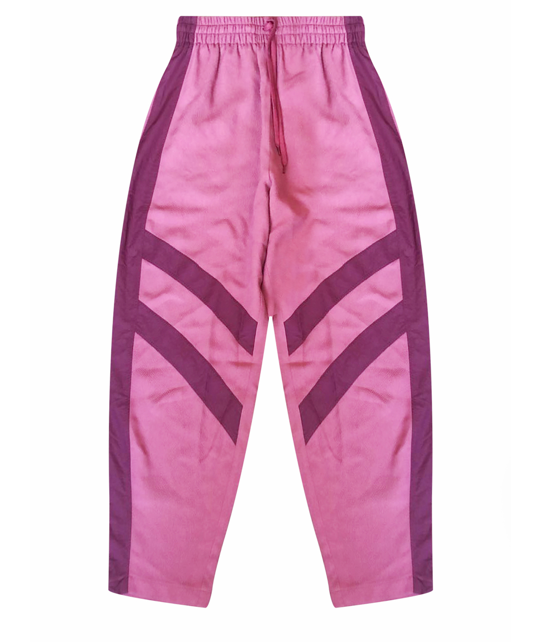SEE BY CHLOE Розовые хлопко-эластановые прямые брюки, фото 1