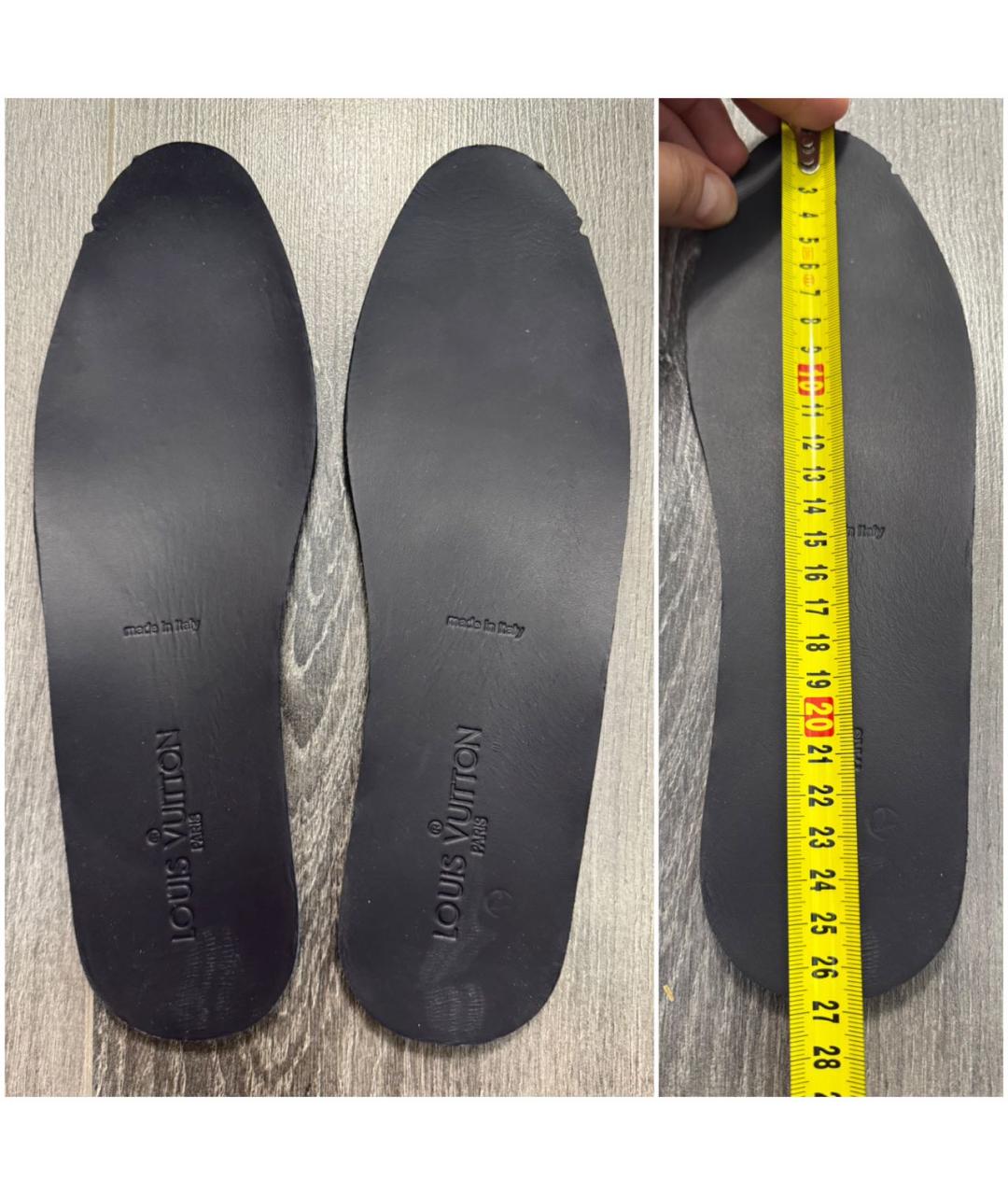 LOUIS VUITTON Темно-синие текстильные слипоны, фото 4