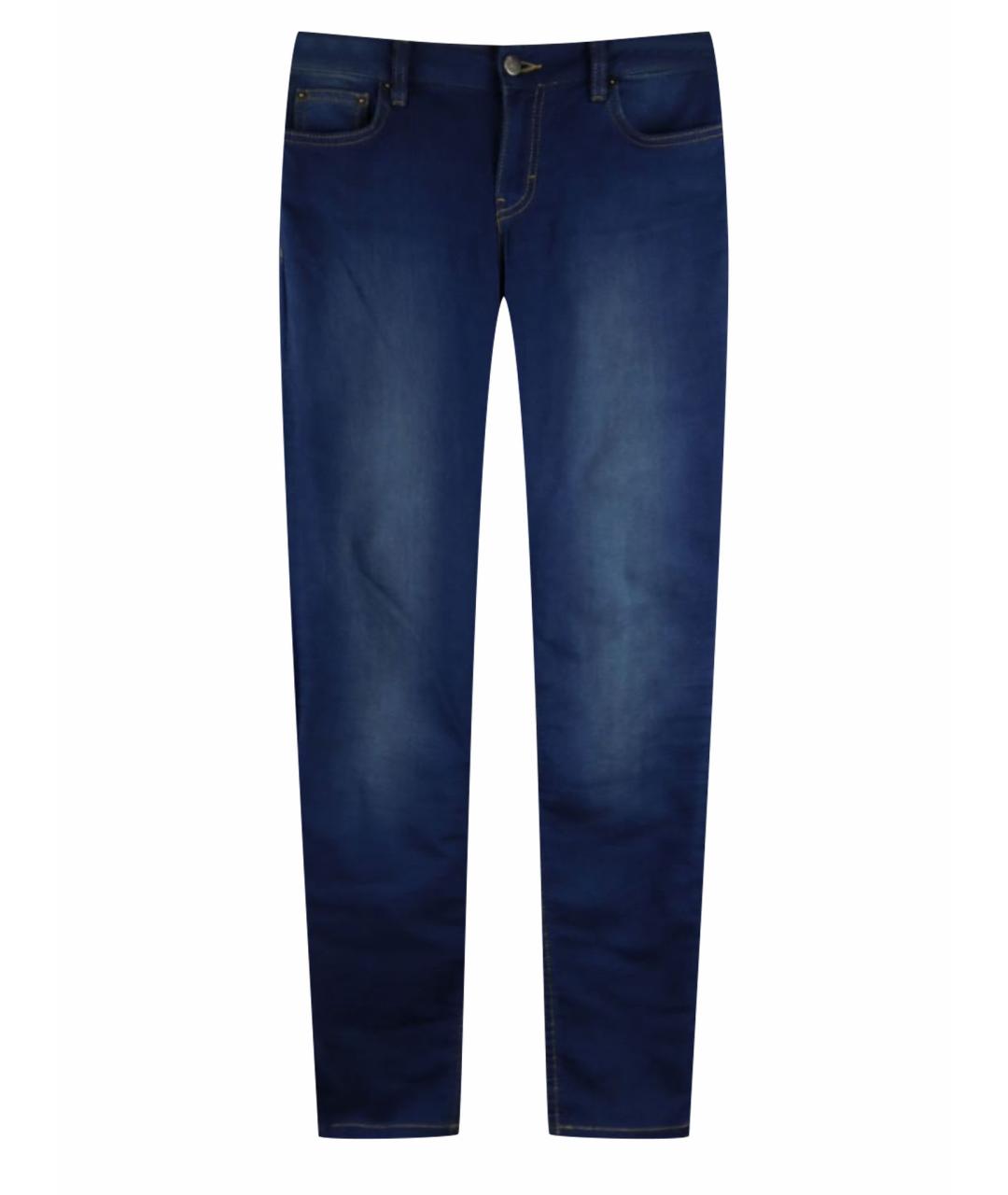 RED VALENTINO Синие хлопковые джинсы слим, фото 1