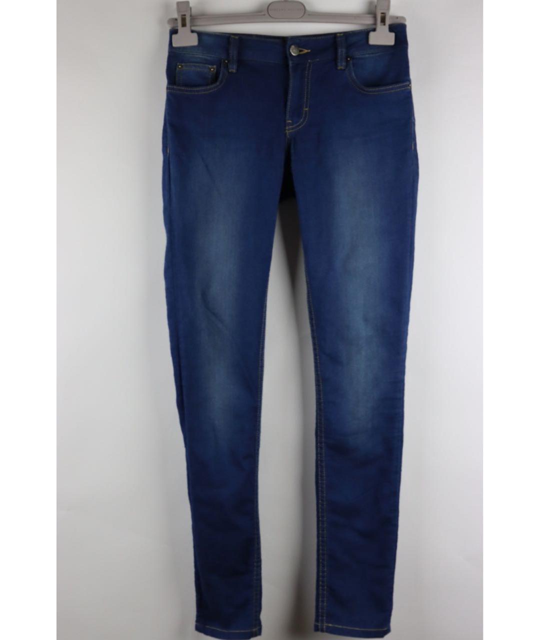 RED VALENTINO Синие хлопковые джинсы слим, фото 5