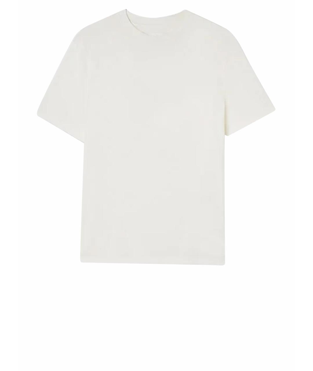 JIL SANDER Белая хлопковая футболка, фото 1